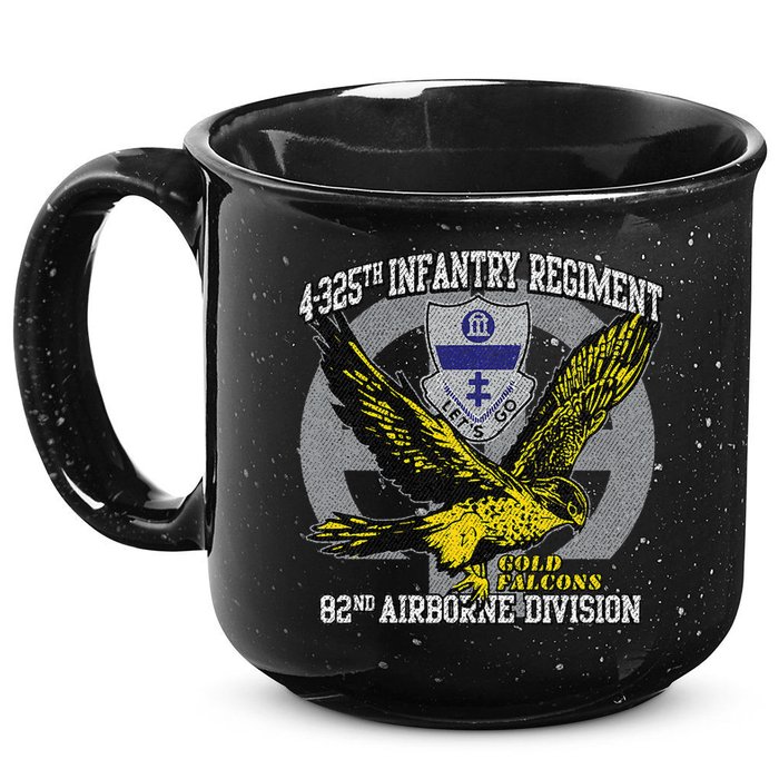 4325th Airborne Infantry Gold F.A.L.C.O.N.S 15oz Campfire Ceramic Mug