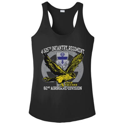 4325th Airborne Infantry Gold F.A.L.C.O.N.S Ladies PosiCharge Competitor Racerback Tank