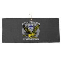 4325th Airborne Infantry Gold F.A.L.C.O.N.S Large Microfiber Waffle Golf Towel