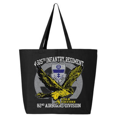 4325th Airborne Infantry Gold F.A.L.C.O.N.S 25L Jumbo Tote