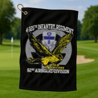 4325th Airborne Infantry Gold F.A.L.C.O.N.S Golf Towel