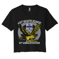 4325th Airborne Infantry Gold F.A.L.C.O.N.S Crop Top