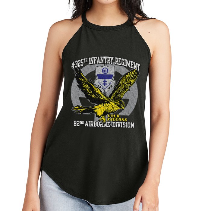 4325th Airborne Infantry Gold F.A.L.C.O.N.S Women's Perfect Tri Rocker Tank
