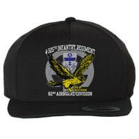 4325th Airborne Infantry Gold F.A.L.C.O.N.S Wool Snapback Cap