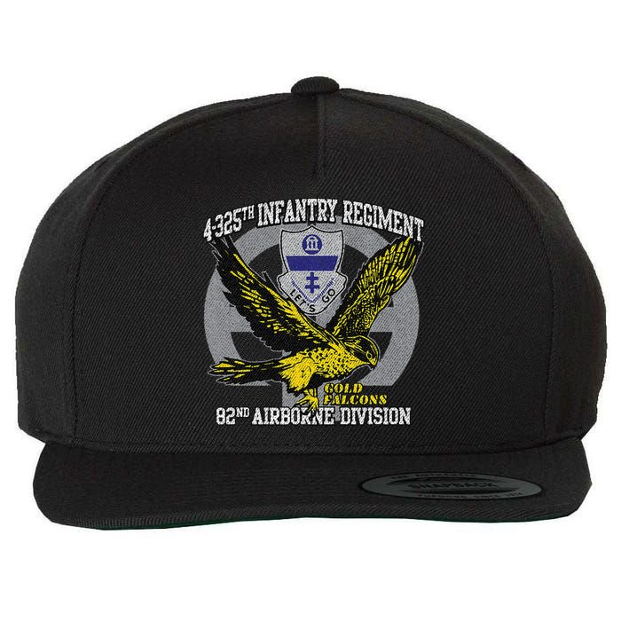 4325th Airborne Infantry Gold F.A.L.C.O.N.S Wool Snapback Cap