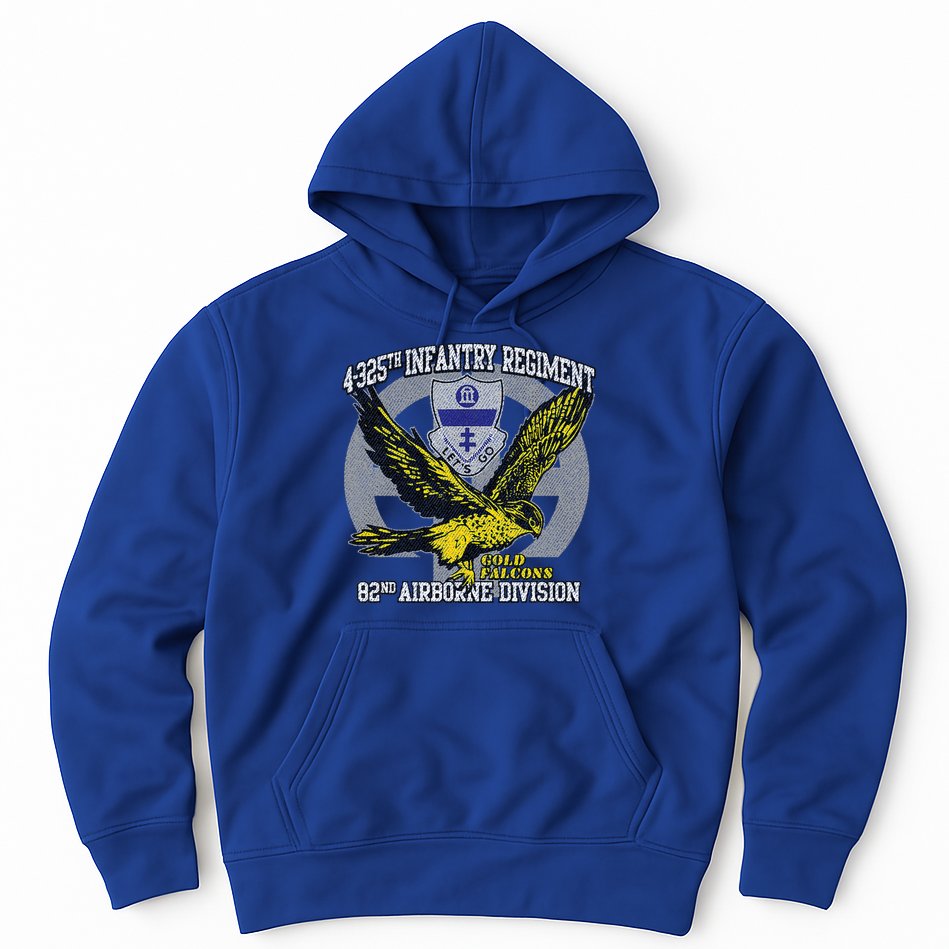 4325th Airborne Infantry Gold F.A.L.C.O.N.S Hoodie