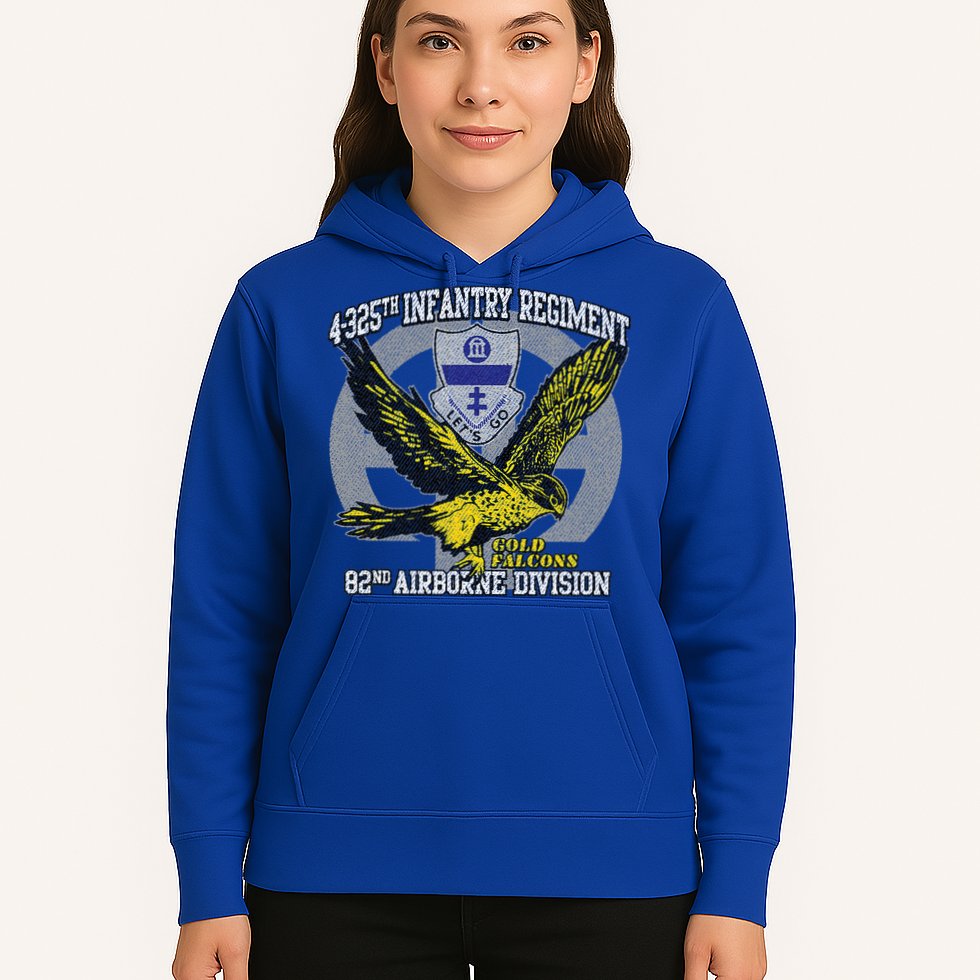 4325th Airborne Infantry Gold F.A.L.C.O.N.S Hoodie