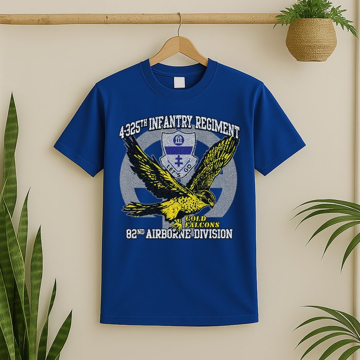 4325th Airborne Infantry Gold F.A.L.C.O.N.S T-Shirt