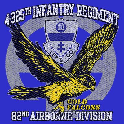 4325th Airborne Infantry Gold F.A.L.C.O.N.S T-Shirt
