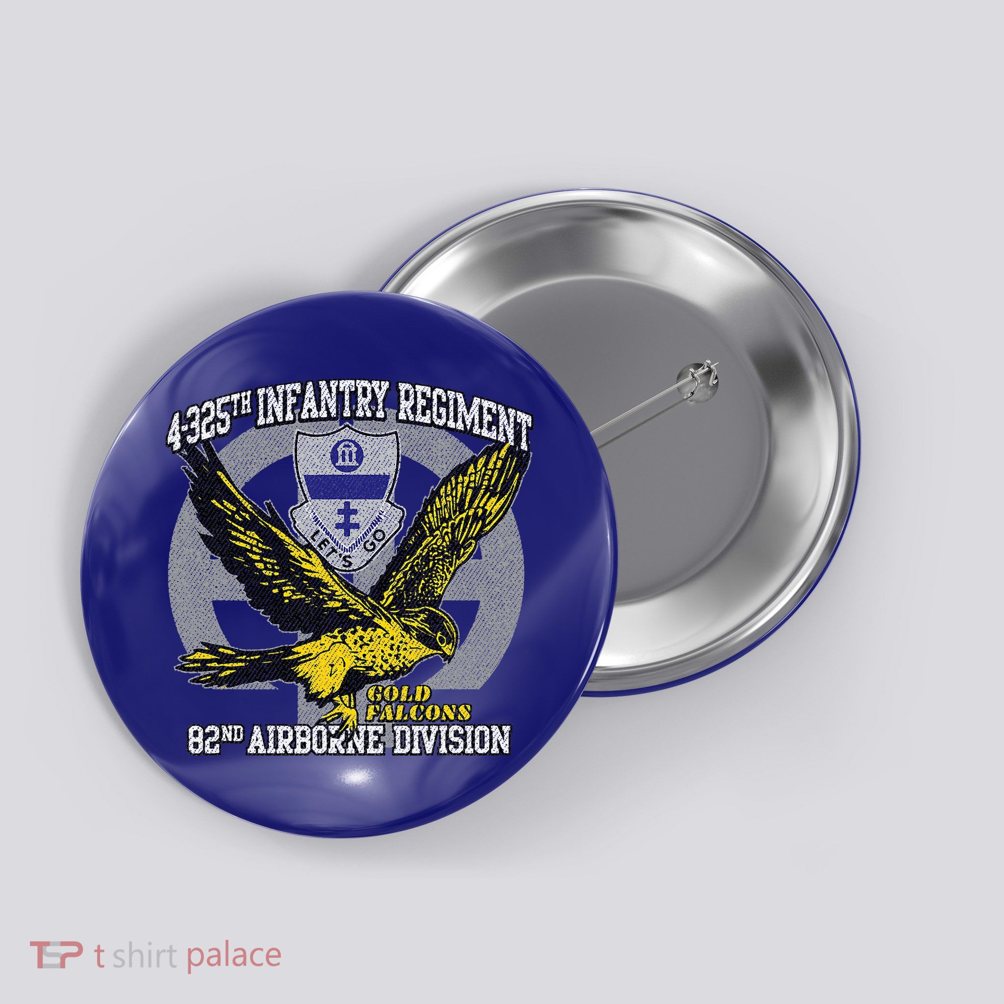 4325th Airborne Infantry Gold F.A.L.C.O.N.S Button