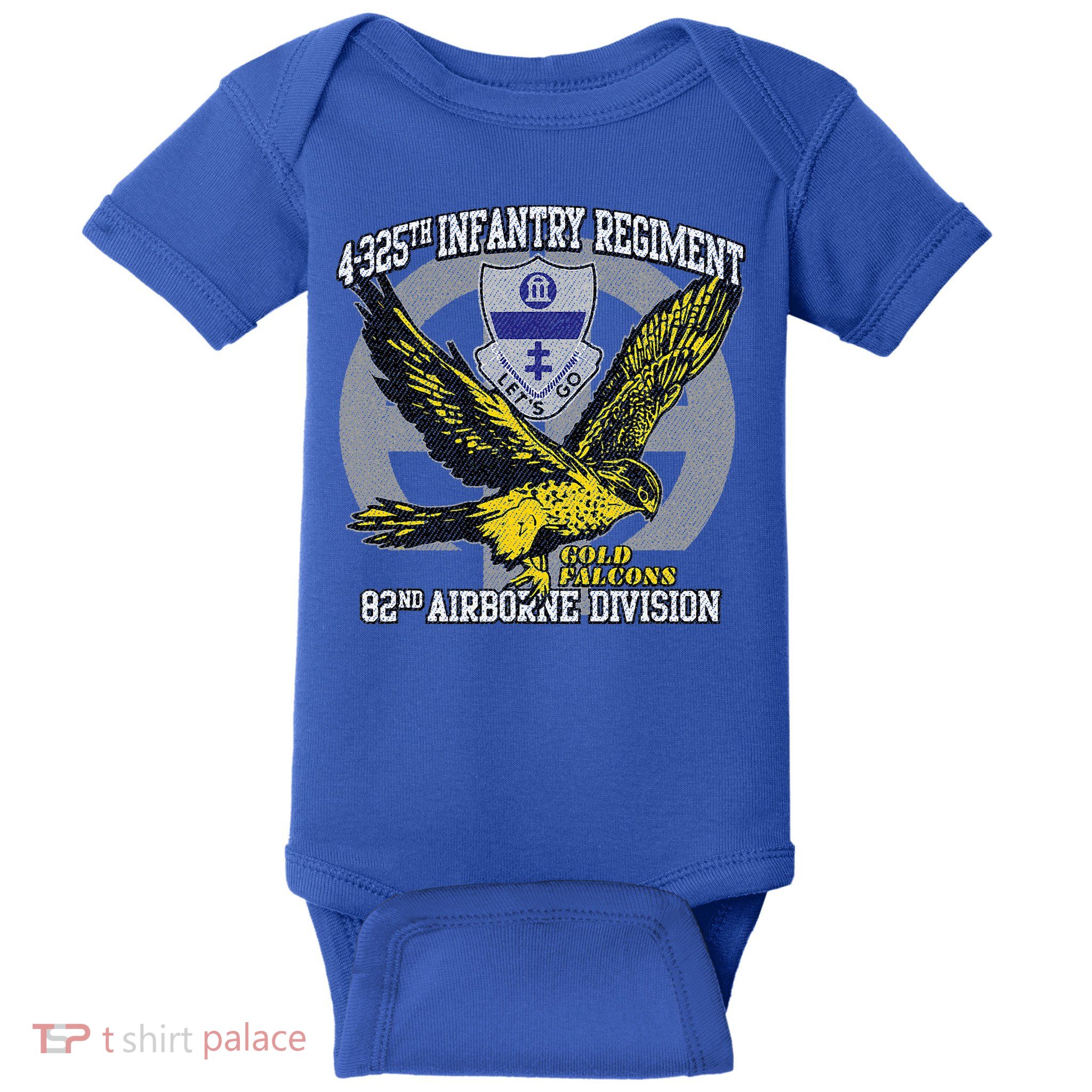 4325th Airborne Infantry Gold F.A.L.C.O.N.S Baby Bodysuit