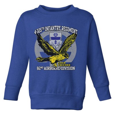 4325th Airborne Infantry Gold F.A.L.C.O.N.S Toddler Sweatshirt