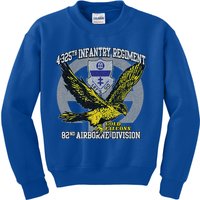 4325th Airborne Infantry Gold F.A.L.C.O.N.S Kids Sweatshirt