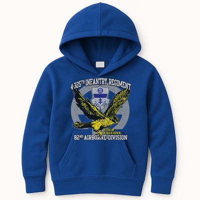 4325th Airborne Infantry Gold F.A.L.C.O.N.S Kids Hoodie