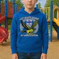 4325th Airborne Infantry Gold F.A.L.C.O.N.S Kids Hoodie