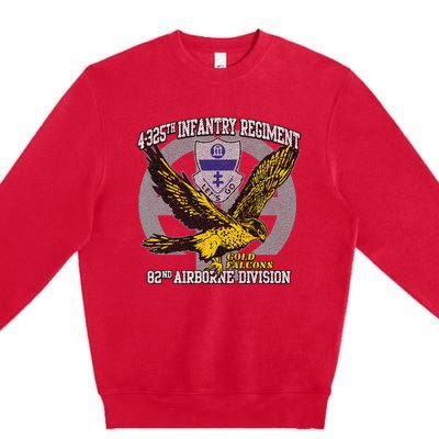 4325th Airborne Infantry Gold F.A.L.C.O.N.S Premium Crewneck Sweatshirt