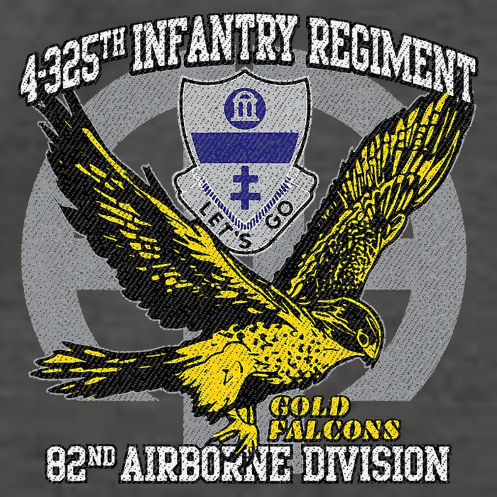 4325th Airborne Infantry Gold F.A.L.C.O.N.S Vector Backpack