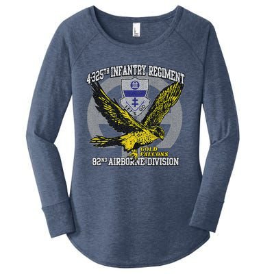 4325th Airborne Infantry Gold F.A.L.C.O.N.S Women's Perfect Tri Tunic Long Sleeve Shirt