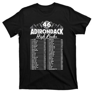 46 Adirondack Mountain Climbing Checklist T-Shirt