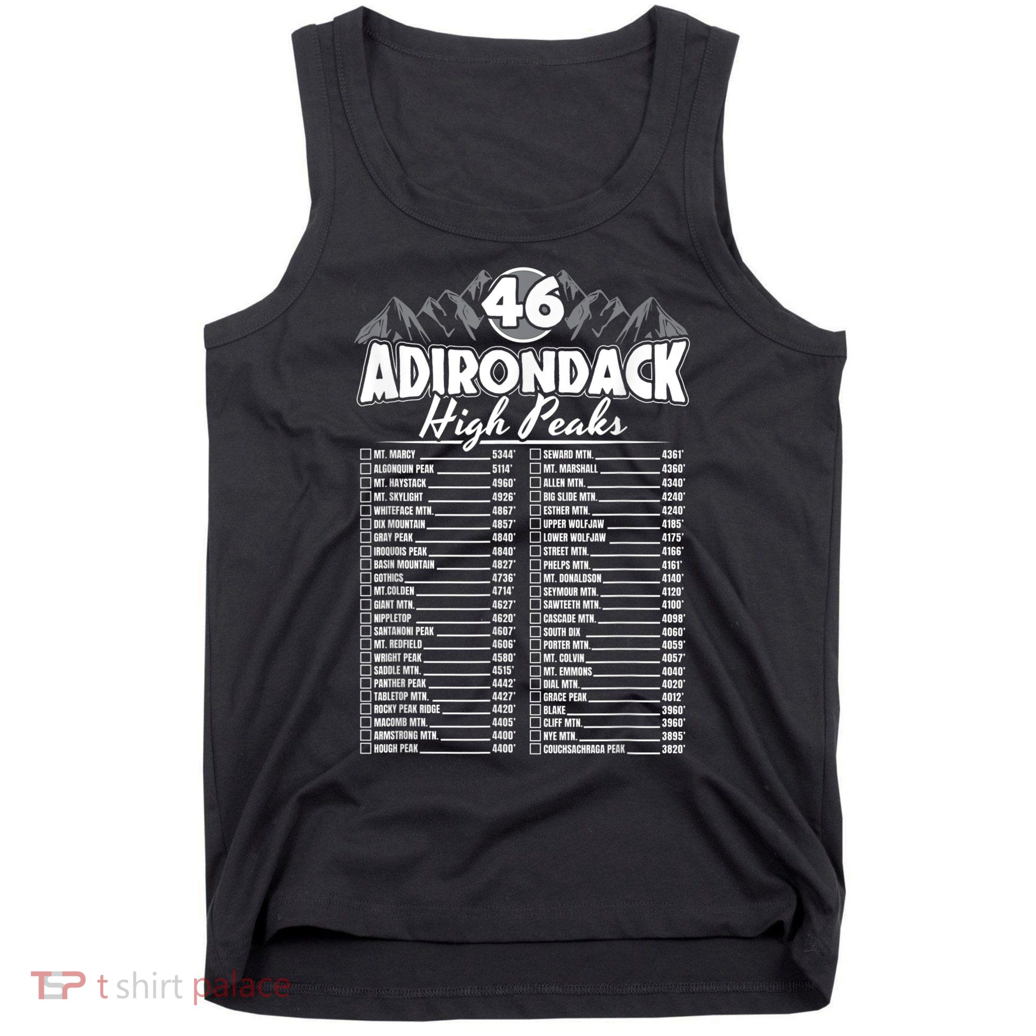 46 Adirondack Mountain Climbing Checklist Tank Top