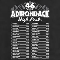 46 Adirondack Mountain Climbing Checklist Golf Towel