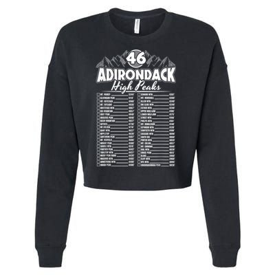 46 Adirondack Mountain Climbing Checklist Cropped Pullover Crew