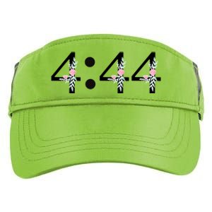 4:44 Angel Number Floral Adult Drive Performance Visor