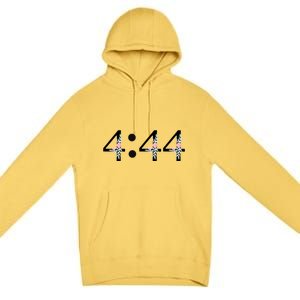 4:44 Angel Number Floral Premium Pullover Hoodie