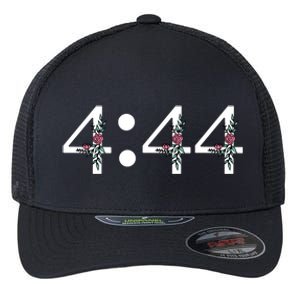 4:44 Angel Number Floral Flexfit Unipanel Trucker Cap