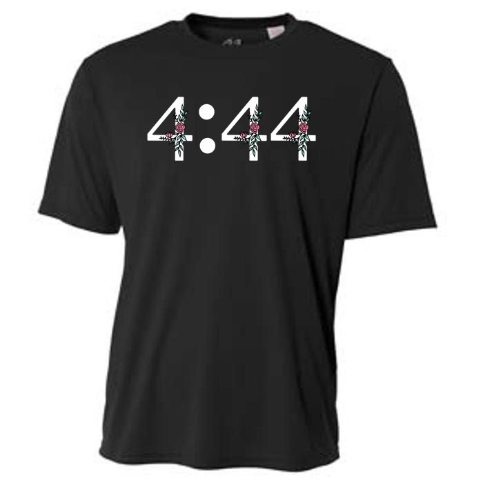 4:44 Angel Number Floral Cooling Performance Crew T-Shirt