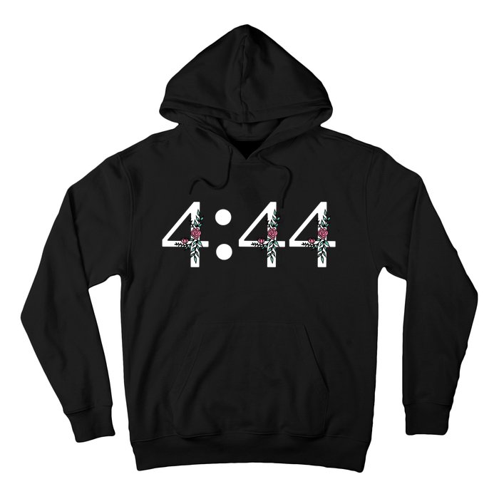 4:44 Angel Number Floral Hoodie