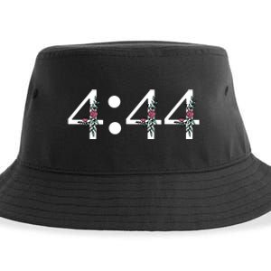 4:44 Angel Number Floral Sustainable Bucket Hat