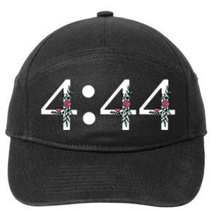 4:44 Angel Number Floral 7-Panel Snapback Hat