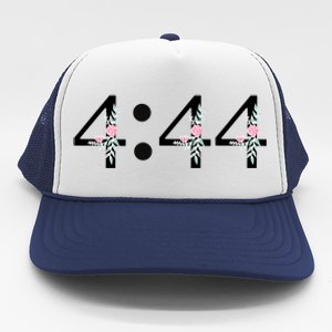 4:44 Angel Number Floral Trucker Hat