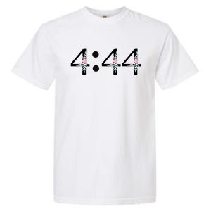 4:44 Angel Number Floral Garment-Dyed Heavyweight T-Shirt