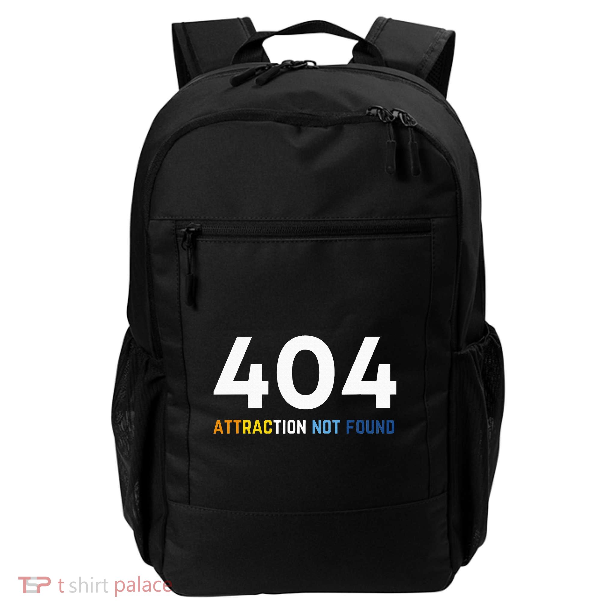 404 Attraction Not Found Funny Aroace Pride Aro Ace Lgbtq Daily Commute Backpack