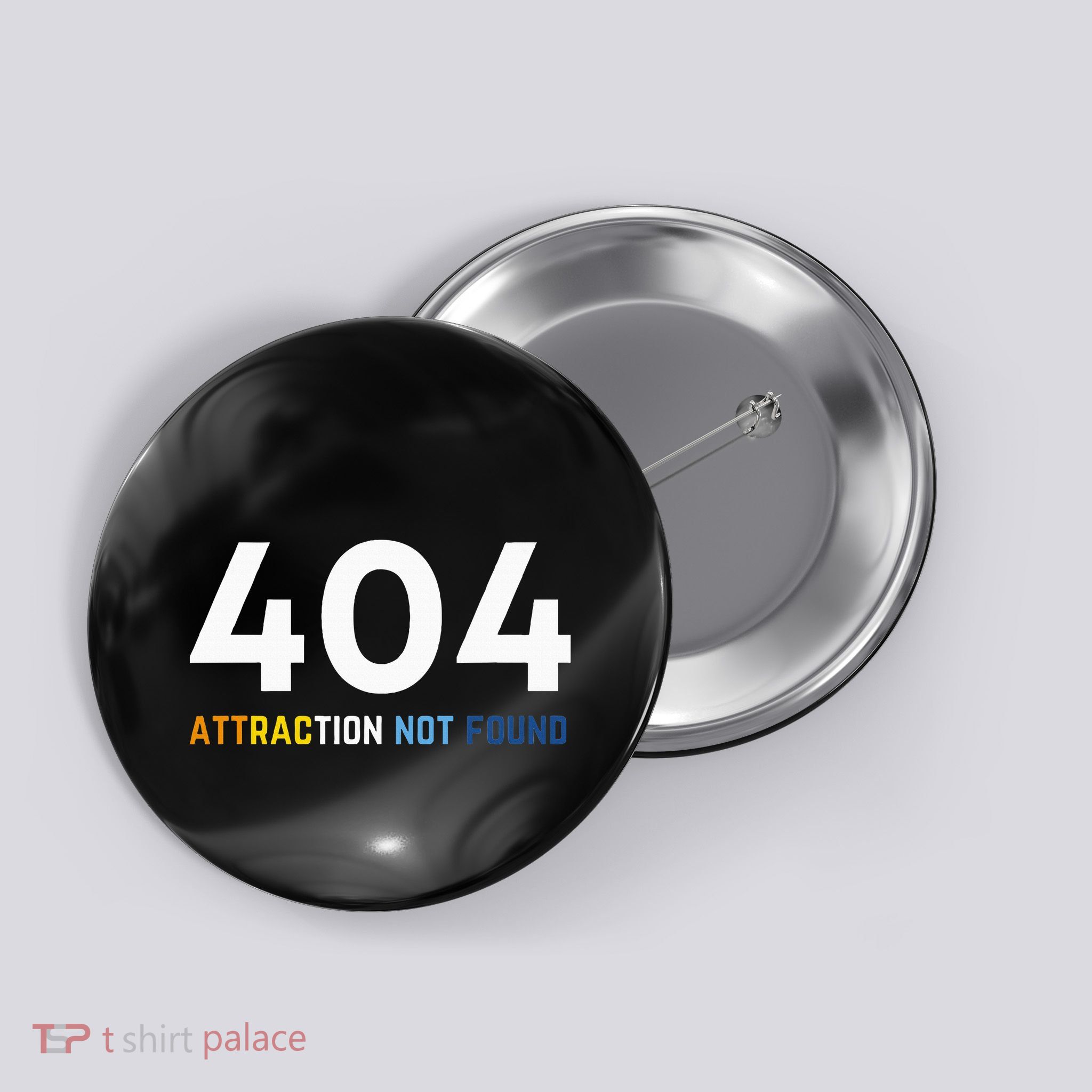 404 Attraction Not Found Funny Aroace Pride Aro Ace Lgbtq Button