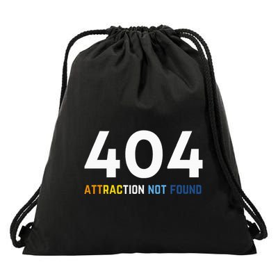 404 Attraction Not Found Funny Aroace Pride Aro Ace Lgbtq Drawstring Bag