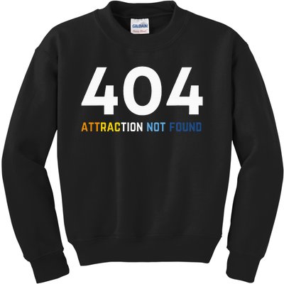 404 Attraction Not Found Funny Aroace Pride Aro Ace Lgbtq Kids Sweatshirt