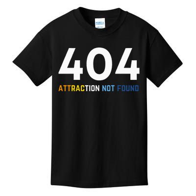 404 Attraction Not Found Funny Aroace Pride Aro Ace Lgbtq Kids T-Shirt