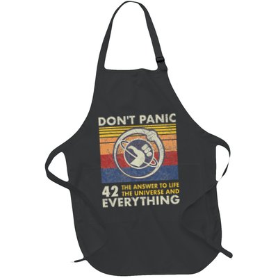 42 Answer To All Questions Life Universe Everything Full-Length Apron With Pockets