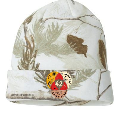 42 Answer To Life Universe And Everything Science Vintage Kati Licensed 12" Camo Beanie