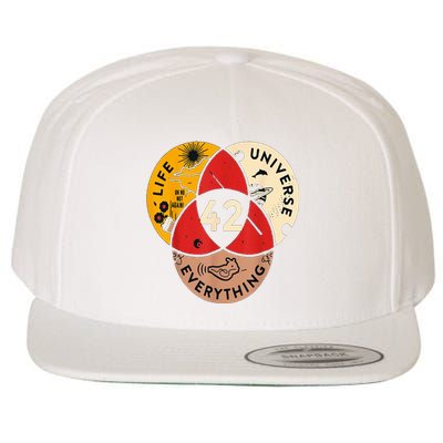 42 Answer To Life Universe And Everything Science Vintage Wool Snapback Cap