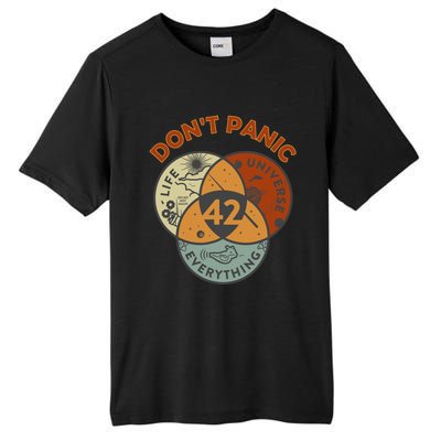 42 Answer To Life The Universe And Everything DonT Panic Tall Fusion ChromaSoft Performance T-Shirt