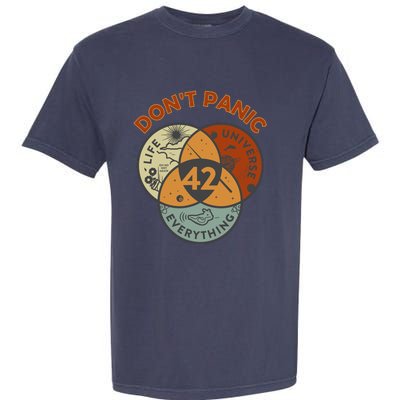 42 Answer To Life The Universe And Everything DonT Panic Garment-Dyed Heavyweight T-Shirt