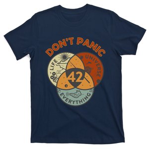 42 Answer To Life The Universe And Everything DonT Panic T-Shirt