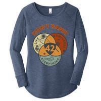 42 Answer To Life The Universe And Everything DonT Panic Women's Perfect Tri Tunic Long Sleeve Shirt