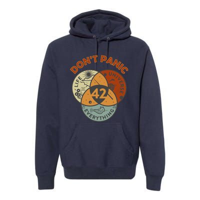 42 Answer To Life The Universe And Everything DonT Panic Premium Hoodie