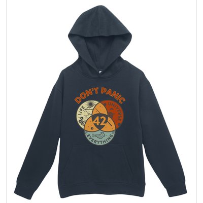 42 Answer To Life The Universe And Everything DonT Panic Urban Pullover Hoodie