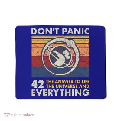 42 Answer To All Questions Gift Life Universe Everything Funny Gift Mousepad